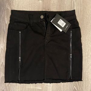 Nadia denim zipper skirt